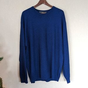 Tricot St. Raphael 85% Silk 15% Cashmere Blue XXL Sweater